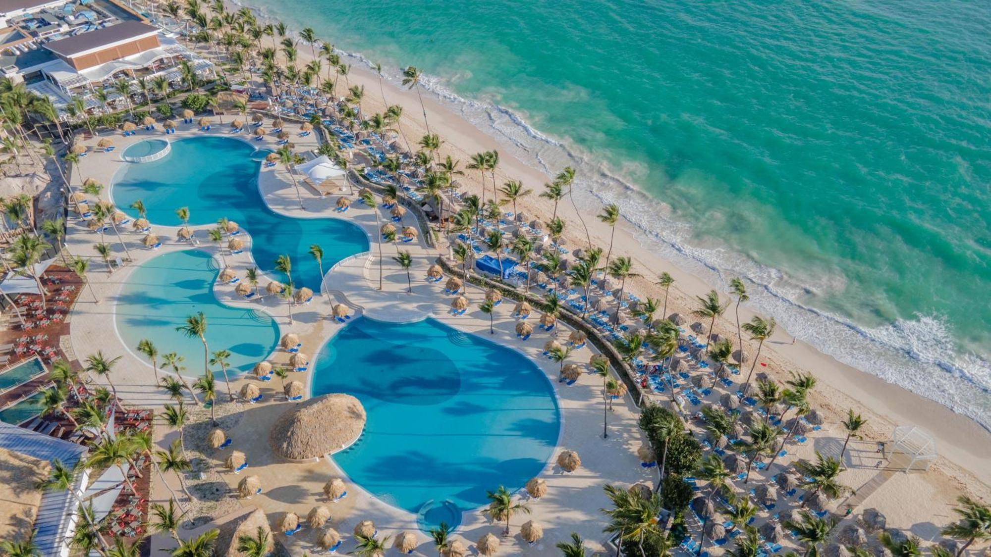 Bahia Principe Grand Punta Cana Exterior foto Aerial view of the beach at Hard Rock Hotel Vallarta